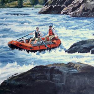 rafting on the rapids