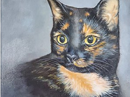 A commissioned pet portrait